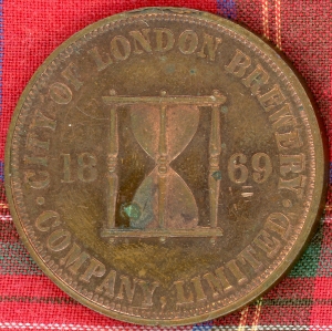hour glass token front